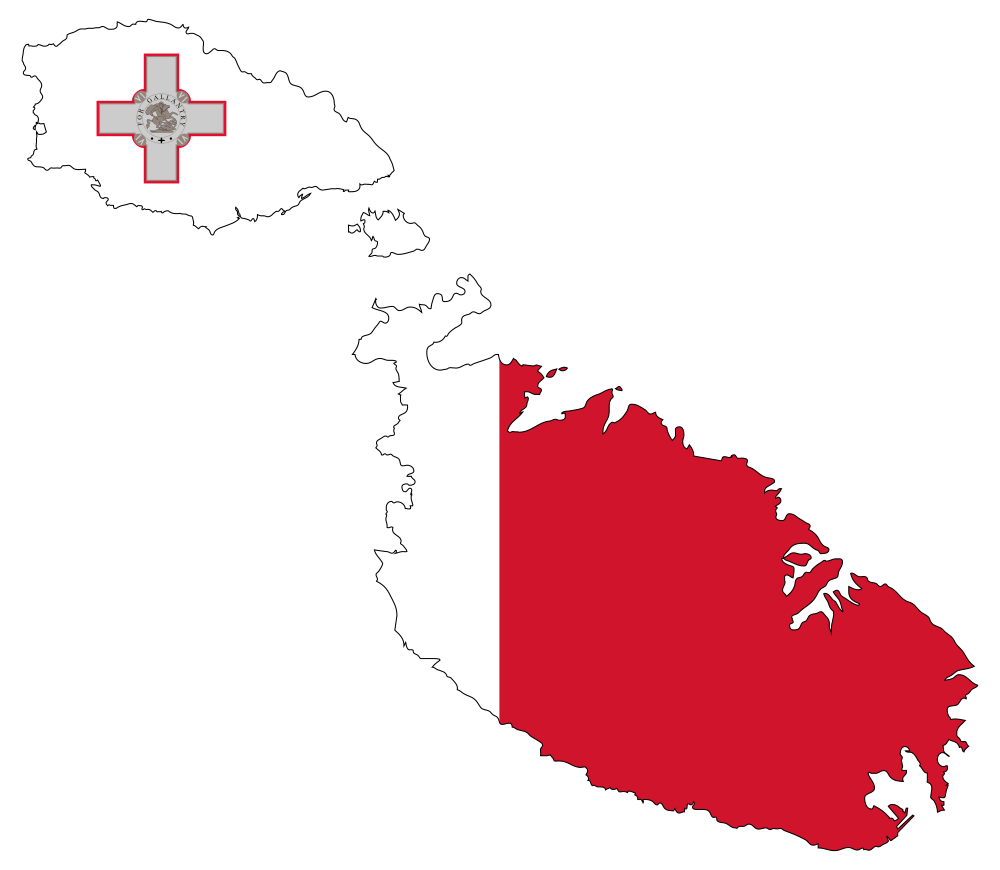 OnlineLabels Clip Art Malta Map Flag   Malta Map Flag 263427 